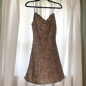 Abercrombie leopard print shift mini dress